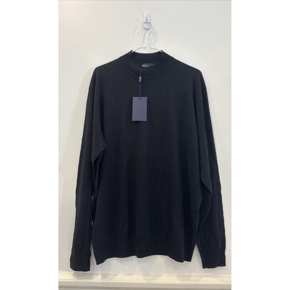 Cashmere House Brand‎ Men's XL Black Silk Cashmere Pullover Sweater Preppy
